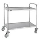 Vogue Stainless Steel 2 Tier Clearing Trolley Medium additional 1