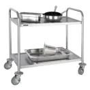 Vogue Stainless Steel 2 Tier Clearing Trolley Medium additional 2
