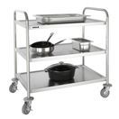 Vogue Stainless Steel 3 Tier Clearing Trolley Large additional 2