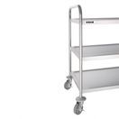 Vogue Stainless Steel 3 Tier Clearing Trolley Large additional 6
