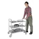 Vogue Stainless Steel 3 Tier Clearing Trolley Medium additional 3
