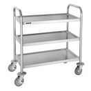 Vogue Stainless Steel 3 Tier Clearing Trolley Small additional 1