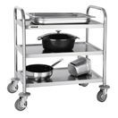 Vogue Stainless Steel 3 Tier Clearing Trolley Small additional 2