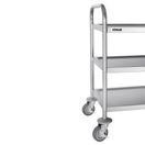 Vogue Stainless Steel 3 Tier Clearing Trolley Small additional 6