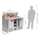 Polar G-Series Pizza Prep Counter Fridge 390Ltr additional 8