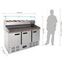 Polar G-Series Pizza Prep Counter Fridge with Topper 368Ltr additional 3