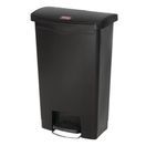 Rubbermaid Slim Jim Front Step-On Pedal Bin Black 50Ltr additional 1