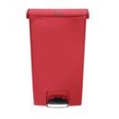 Rubbermaid Slim Jim Step on Front Pedal Red 68Ltr additional 3
