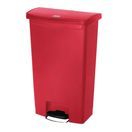 Rubbermaid Slim Jim Step on Front Pedal Red 68Ltr additional 1