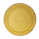 Churchill Stonecast Round Coupe Plate Mustard Seed Yellow 220mm additional 1