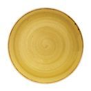 Churchill Stonecast Round Coupe Plate Mustard Seed Yellow 260mm additional 1