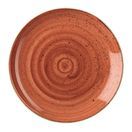 Churchill Stonecast Round Coupe Plate Spiced Orange 200mm additional 1