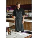 Chef Works Premium Woven Bib Apron Black and White Stripe additional 4