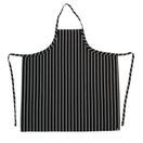 Chef Works Premium Woven Bib Apron Black and White Stripe additional 2