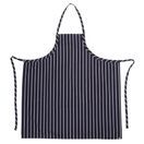 Chef Works Premium Woven Bib Apron Navy and White Stripe additional 6