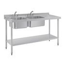 Vogue Double Sink Right Hand Drainer additional 4