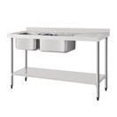 Vogue Double Sink Right Hand Drainer additional 1