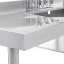 Vogue Stainless Steel Double Sink with Double Drainer 2400mm additional 5