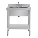 Vogue Stainless Steel Midi Pot Wash Sink with Undershelf additional 2