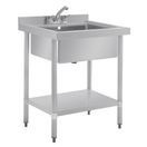 Vogue Stainless Steel Midi Pot Wash Sink with Undershelf additional 1