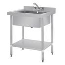 Vogue Stainless Steel Midi Pot Wash Sink with Undershelf additional 3