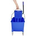 Jantex 30ltr Mop Bucket with Foot Pedal release - Blue additional 6