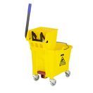 Jantex 30ltr Mop Bucket with Foot Pedal release - Yellow additional 2