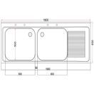 Vogue Fully Assembled Stainless Steel Sink Right Hand Drainer additional 10