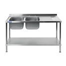 Vogue Fully Assembled Stainless Steel Sink Right Hand Drainer additional 12