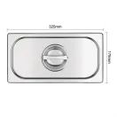 Vogue Stainless Steel 1/3 Gastronorm Lid additional 5