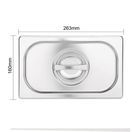 Vogue Stainless Steel 1/9 Gastronorm Lid additional 6