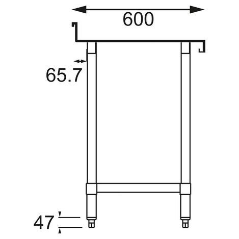 Tables with Upstand