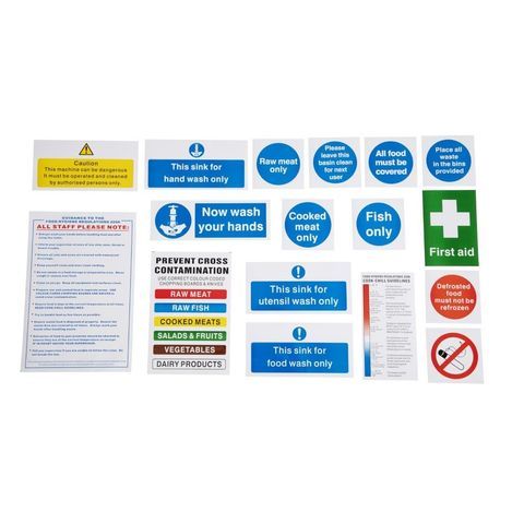 Catering Health &amp; Safety Signs