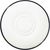 Modest Black Double Well Saucer 16cm / 6.25"