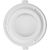 Vegware BL185FW Nourish Moulded Fibre Bonnie Window Lid (Fits 32 &amp; 40oz bowl)