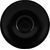Genware Porcelain Matt Black Saucer 12cm/ 4.75"