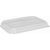 12-16oz WorldView rPET Lid For Rectangular Containers - Clear