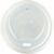 89mm White CPLA Hot Cup Lids To Fit 12 &amp; 16oz