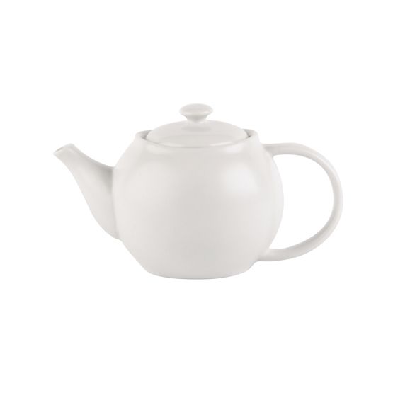 Simply Tableware White Tea Pot 400ml / 14oz EC0031
