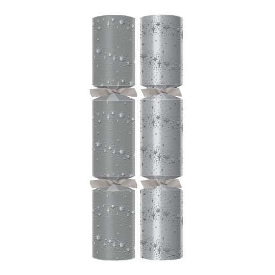 Swantex 12" Silver Wish Upon A Star Christmas Crackers - N Contents C502-SWU-N