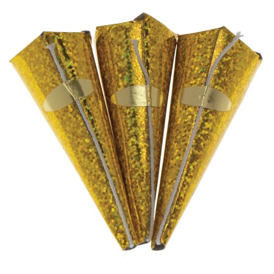 Swantex Gold Holog Adult Party Accessories GOLHOLCPOP