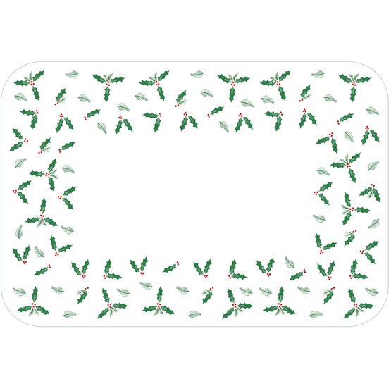 Swantex Paper Jolly Holly Placemat - 36.5cm x 25cm PPM-JLL