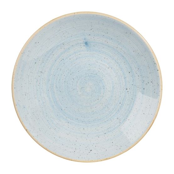Churchill Stonecast Deep Coupe Plates Duck Egg Blue 255mm