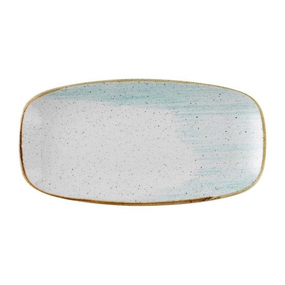 Churchill Stonecast Accents Chefs Oblong Plate Duck egg 287x152mm