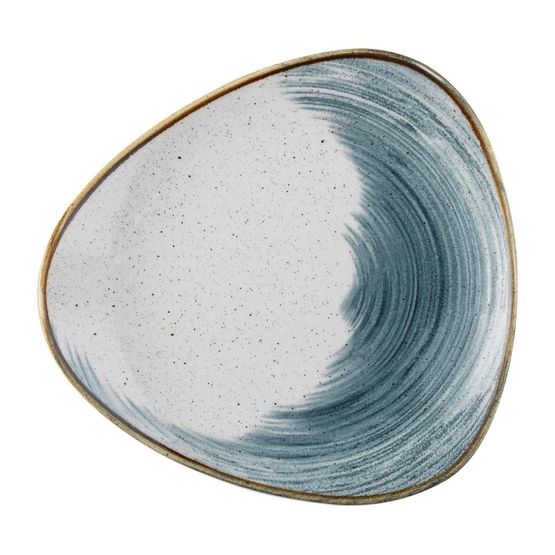 Churchill Stonecast Accents Lotus Plate Blueberry 229mm