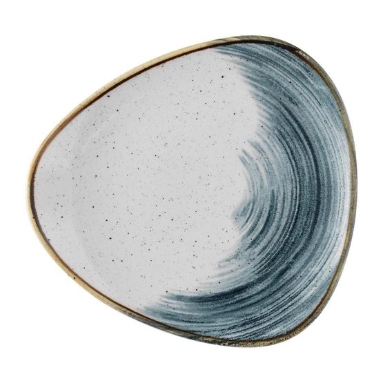Churchill Stonecast Accents Lotus Plate Blueberry 254mm