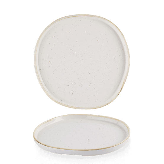 Churchill Stonecast Barley White Organic Walled Plates 257mm
