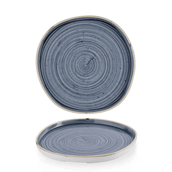 Churchill Stonecast Blueberry Organic Walled Plates 257mm