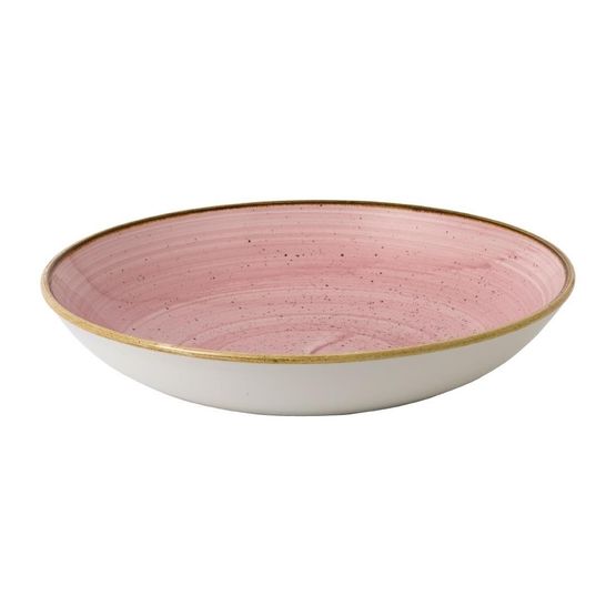 Churchill Stonecast Coupe Bowls Petal Pink 40oz