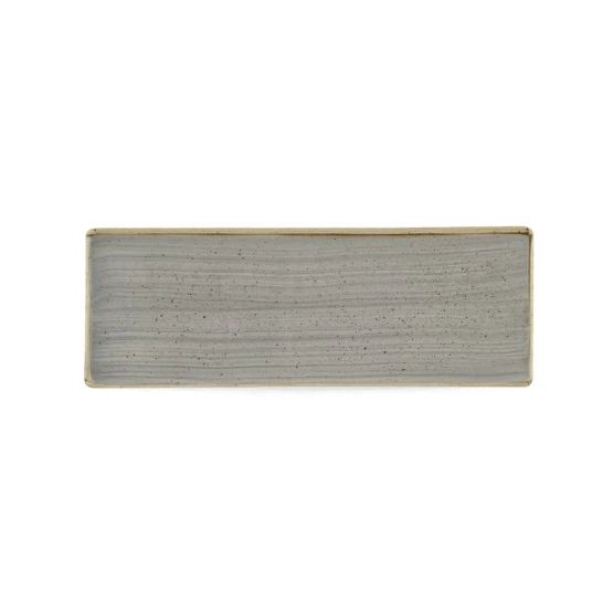Churchill Stonecast Grey Oblong Plates 250 x 90mm